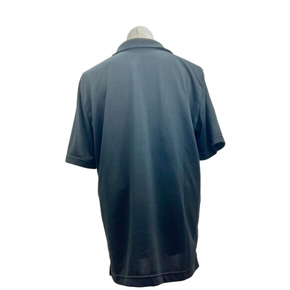 George Polo Style Shirt Men's M 38-40 Black Short Sleeve 3 Button Front - Picture 4 of 8